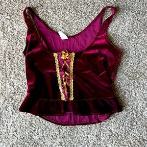 Burgundy Costume Corset